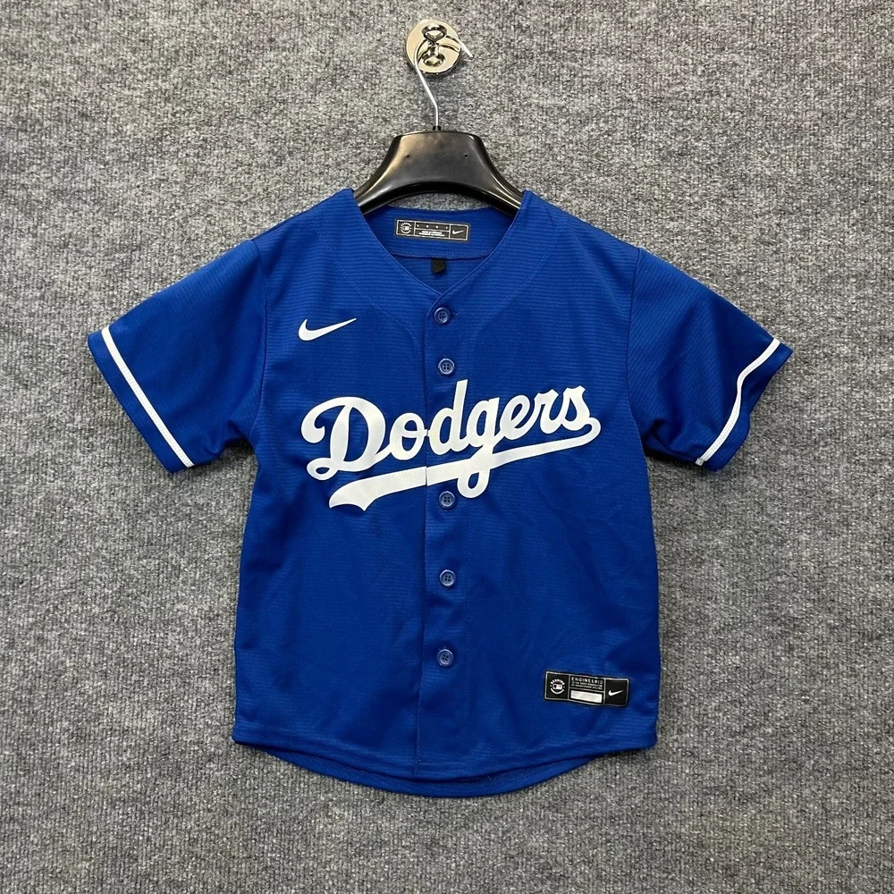 Cody Bellinger #35 Los Angeles Dodgers Nike Jersey Blue Baseball Sports Kids - L